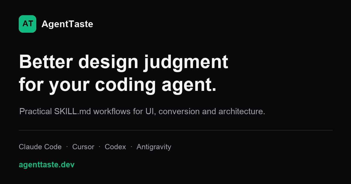 AgentTaste screenshot 1